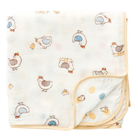 竹纖維紗布被-快樂小雞