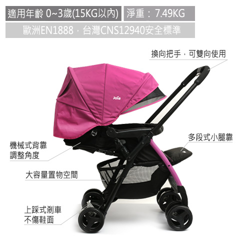  prevnext Joie Mirus Lite 輕便雙向推車