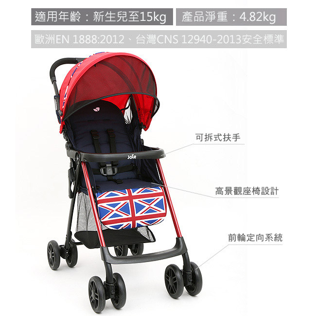  prevnext Joie New aire 輕便推車