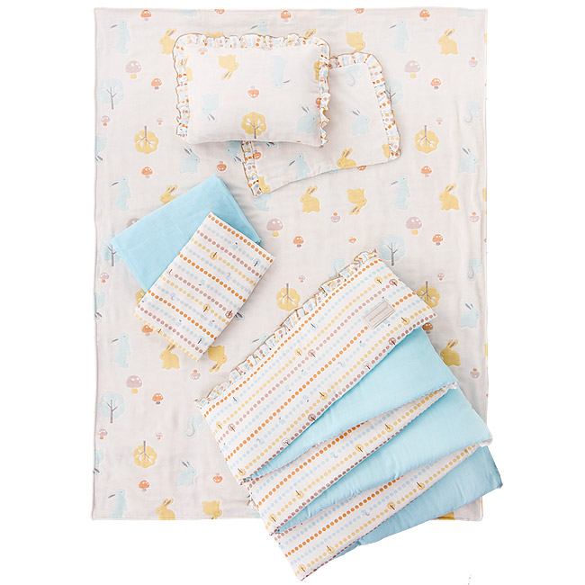 快樂森林六層紗6件床組