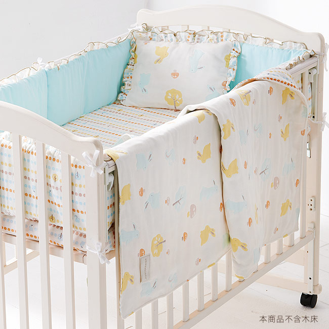 快樂森林六層紗6件床組