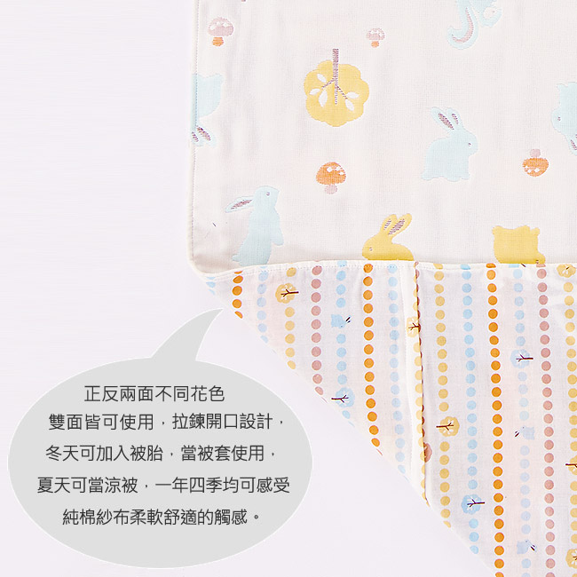 快樂森林六層紗冬夏兩用被